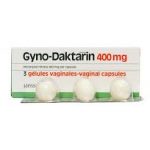 Gyno-Daktarin Miconazole nitrate 400mg  Janssen 9(supp)