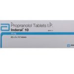 Indral Propranolol 10mg 250 Tablets