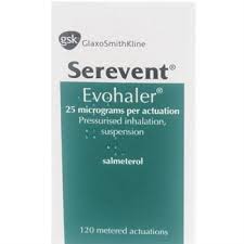 Serevent  Salmetrol 25mcg/dose GSK 1 200 doses inhalar