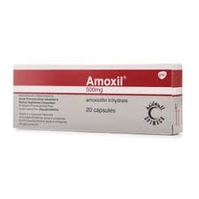 Amoxil (Amoxicillin) Amoxicillin 500mg  GSK 72 Caps