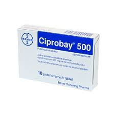 Ciprobay Ciprofloxacin 500mg 40 Tablets