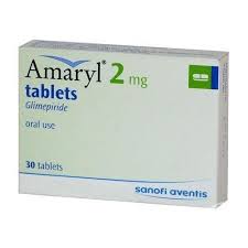 Amaryl Glimepiride 2mg Aventis 50 Tablets