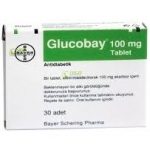 Glucobay Acarbose 100mg Bayer 60 Tablets
