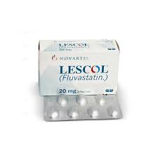 Lescol Fluvastatin 20mg  Novartis 42 Tablets
