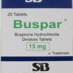 Buspar Buspirone 15mg  BMS 100	Tablets